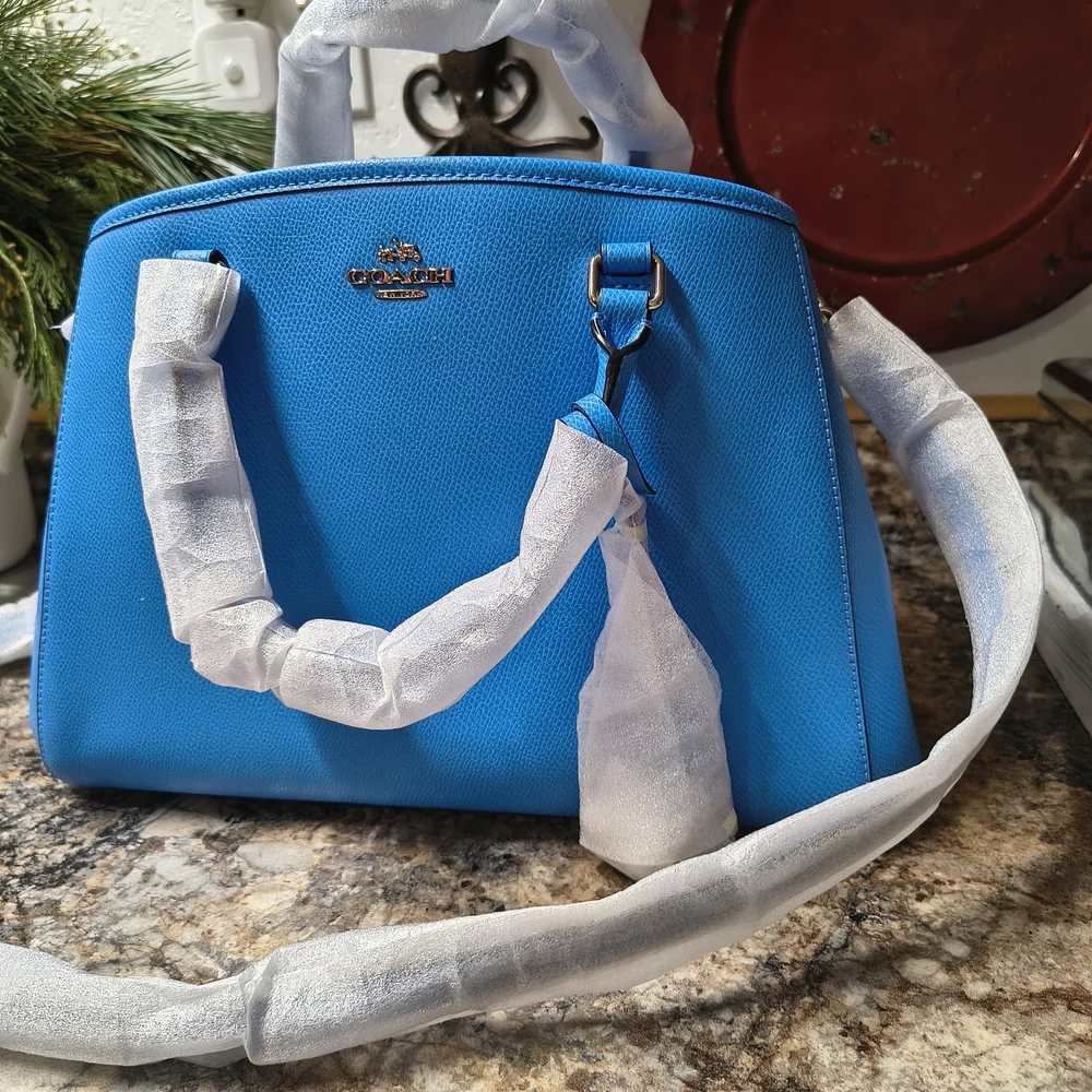 Coach Margot Vibrant Blue Satchel 💙 Rare Blue 💙 2016 Edition 💙 SUMMER COLOR - Picture 10 of 10